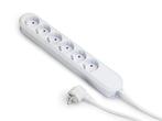 Bachmann Smart 6x230V 5M Kabel Met RA Stekker Wit - 381.249K, Doe-het-zelf en Bouw, Elektriciteit en Kabels, Verzenden, Nieuw