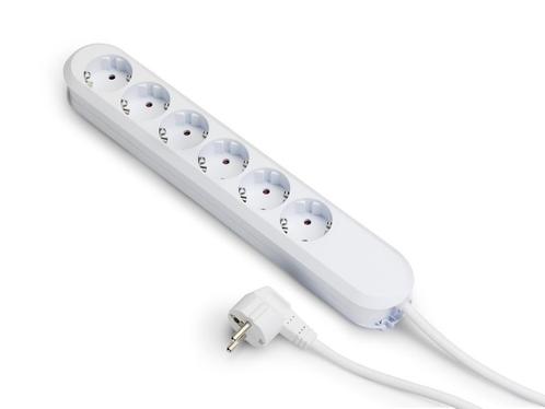 Bachmann Smart 6x230V 5M Kabel Met RA Stekker Wit - 381.249K, Doe-het-zelf en Bouw, Elektriciteit en Kabels, Verzenden