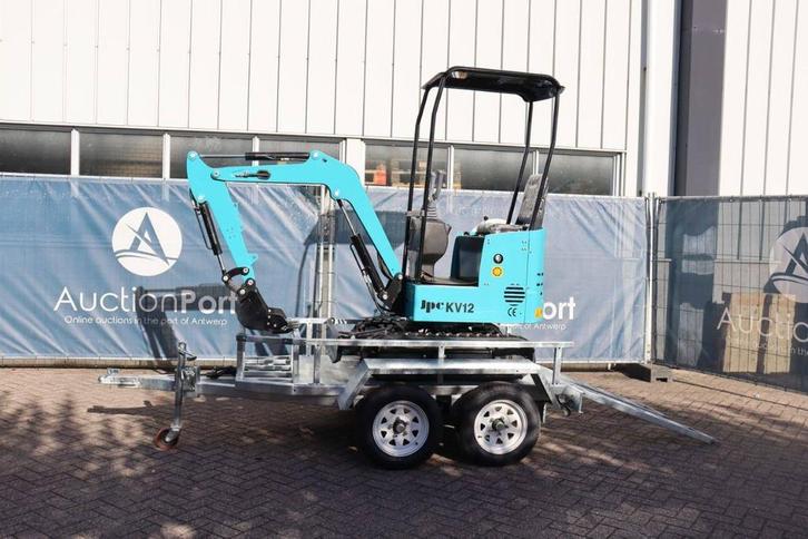 Veiling: Minigraver JPC KV12 Diesel 12pk 2025 Nieuw met aanh, Auto diversen, Aanhangers en Bagagewagens, Ophalen