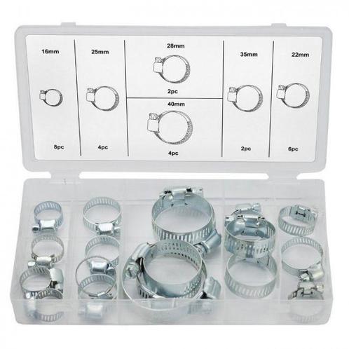 WEBER TOOLS Assortiment Slangklemmen (26 st), Doe-het-zelf en Bouw, IJzerwaren en Bevestigingsmiddelen, Nieuw, Ophalen of Verzenden