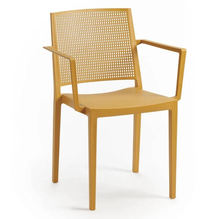 Stoel | Kunststof | Zandkleurig | In-/Outdoor |, Zakelijke goederen, Horeca | Keukenapparatuur, Nieuw in verpakking, Verzenden