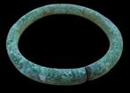 Époque Viking bracelet en bronze ancien, têtes de serpent -