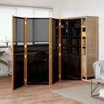 vidaXL Kamerscherm met 4 panelen 280x180 cm zwart, Maison & Meubles, Accessoires pour la Maison | Autre, Verzenden