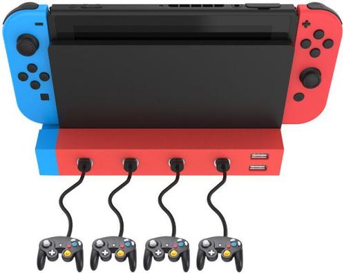 JYS 4-Port GameCube Controller Hub for Switch-Standaard, Doe-het-zelf en Bouw, Elektriciteit en Kabels, Ophalen of Verzenden