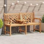 vidaXL Bank Other Bruin 150 x 60 x 90 cm Massief teakhout, Tuin en Terras, Tuinsets en Loungesets, Verzenden, Nieuw