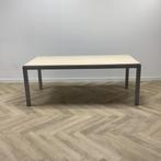 Tweedehands vergadertafel 200x100 cm,  ahorn -  grijs, Zakelijke goederen, Kantoor en Winkelinrichting | Kantoormeubilair en Inrichting