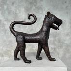 sculptuur, Sculpture, Gorgeous Walking Benin Leopard, Antiquités & Art