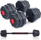 2dekans | Umbro Halterset - 20 KG - Verstelbare Dumbells en, Ophalen of Verzenden