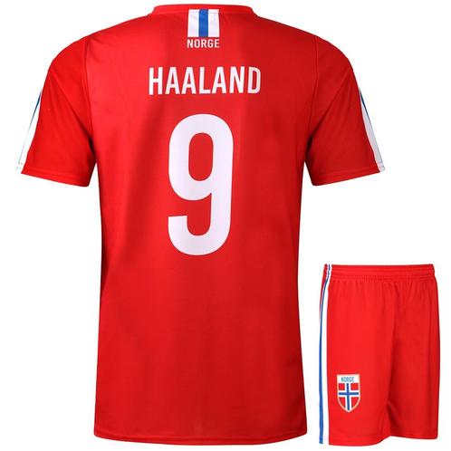 Kingdo Noorwegen Voetbaltenue Haaland - Kind en Volwassenen, Sports & Fitness, Football, Envoi