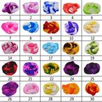 Nylon 2tone voor het maken van bloemen 2 azalea wit pak 5, Nieuw