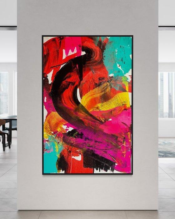 Gunnar Zyl - Chaotic Harmony XXL, Antiek en Kunst, Kunst | Schilderijen | Modern