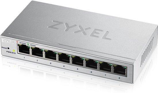 Desktop Switch ZyXEL GS1200-8-EU0101F 16 Gbps LAN RJ45 x 8, Computers en Software, WiFi-versterkers, Nieuw, Verzenden