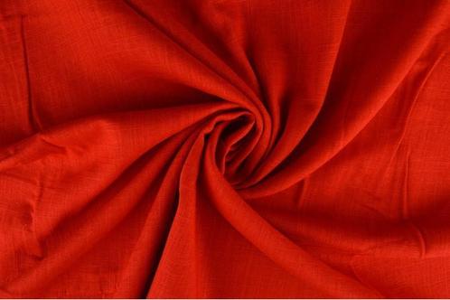 10 meter linnen viscose - rood, Hobby en Vrije tijd, Stoffen en Lappen, 120 cm of meer, 200 cm of meer, Rood, Nieuw, Linnen, Verzenden