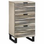 vidaXL Mediaopslagkasten met lade Wit en Zwart 40 x 33 x 75, Huis en Inrichting, Verzenden, Nieuw