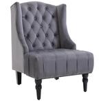 Fauteuil - Comfortabel – Verhoogde benen - Grijs, Huis en Inrichting, Stoelen, Nieuw, Ophalen of Verzenden, Modern, Stof