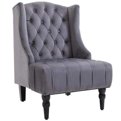 Fauteuil - Comfortabel – Verhoogde benen - Grijs, Huis en Inrichting, Stoelen, Grijs, Nieuw, Stof, Ophalen of Verzenden