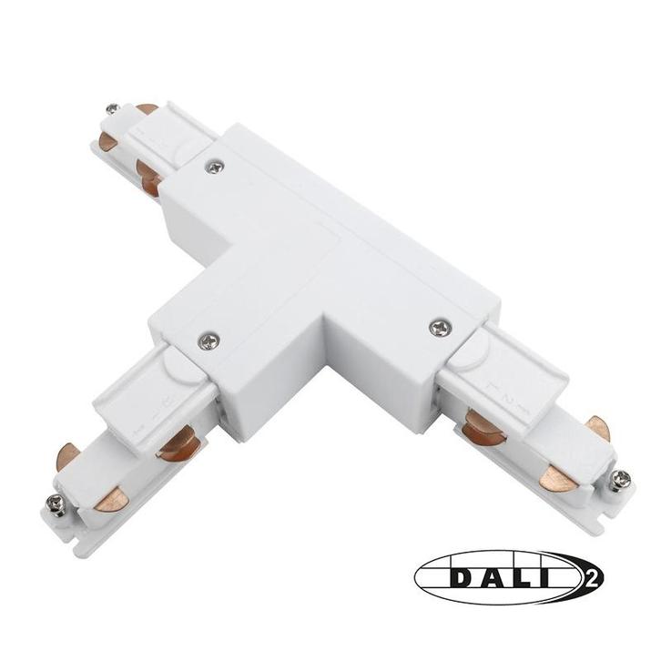 3-Fase Rail DALI T-Vorm Connector Right Inside Wit, Huis en Inrichting, Lampen | Plafondlampen, Nieuw, Verzenden