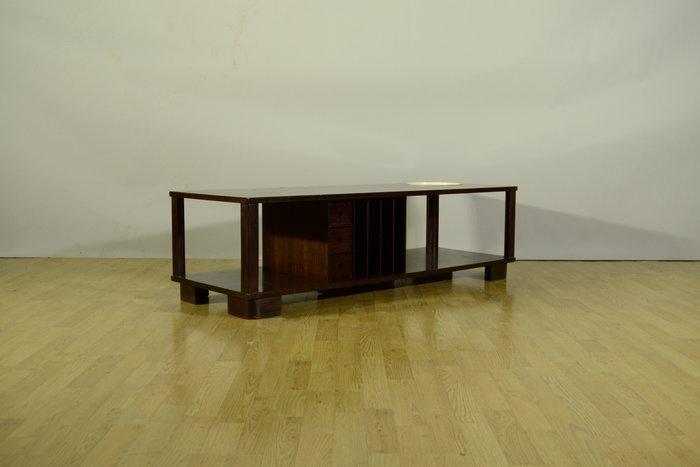 Table basse - Teak - porte-revues & cendrier, Antiquités & Art, Art | Objets design