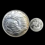 Portugal. 2 Silver (1x 1000 Escudos + 1x 2.50 Escudos) Coins, Postzegels en Munten