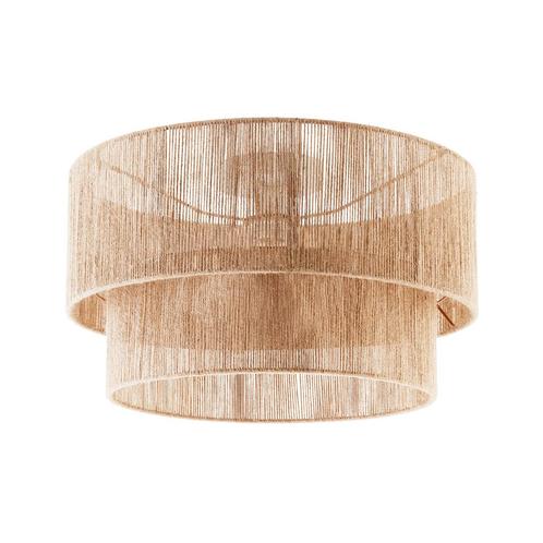 tectake Plafondlamp Lignea Lux van jute in boho-stijl, 40W -, Huis en Inrichting, Lampen | Hanglampen, Verzenden