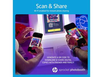 HP - Sprocket Photobooth - Wit - Instant Camera - Geschikt beschikbaar voor biedingen