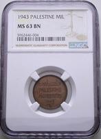 Palestina. 1 Mil 1943 - NGC MS63