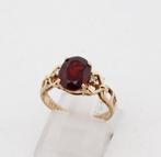 Zonder Minimumprijs - Ring - 18 karaat Geel goud Granaat -, Handtassen en Accessoires, Ringen, Nieuw