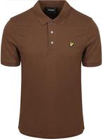 Lyle and Scott Polo Plain Bruin maat Maat 52/54 (L) Heren, Maat 52/54 (L), Bruin, Verzenden, Nieuw