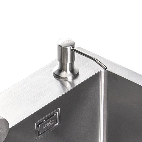 Lendo Online Zeepdispenser Spoelbak RVS Zilver 300ml, Bricolage & Construction, Sanitaire, Envoi