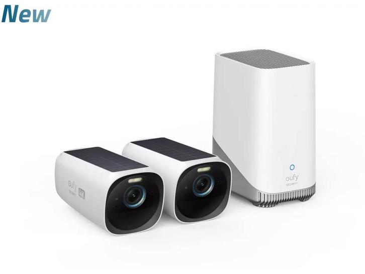 eufy S330 eufyCam 3 - 2-Cam Kit - 4K resolutie - Altijd, Audio, Tv en Foto, Videobewaking, Zo goed als nieuw, Verzenden