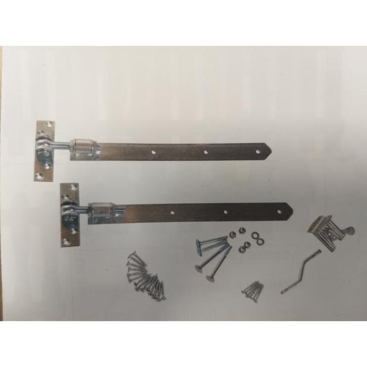 Scharnierwerk setje voor kastanje poortje ( een setje, Tuin en Terras, Tuinhekken en Hekwerk, Nieuw