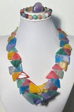 Agata multicolor de Brazilië natuurlijk en amethist van