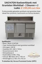 Koelwerkbank met Granieten Werkblad, Ophalen of Verzenden, Nieuw in verpakking