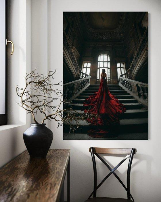 Rudy barret - Crimson Ascension - XL, Antiek en Kunst, Kunst | Designobjecten