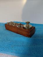 Balans of weegschaal (14) - Teak - Antiek gewichtenblok (14), Antiek en Kunst
