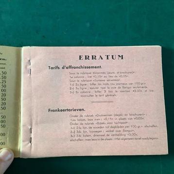 Congo belge 1937 - carnet de timbres avec un avion et une, Gestempeld
