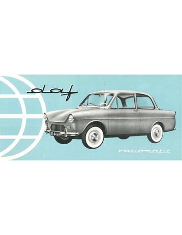 1961 DAF VARIOMATIC BROCHURE NEDERLANDS, Ophalen of Verzenden