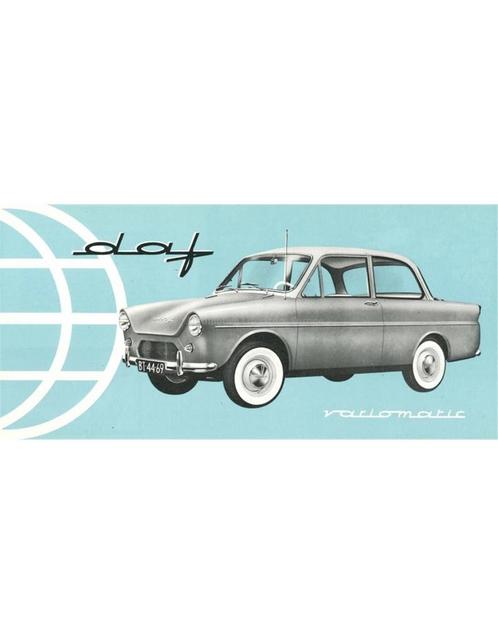 1961 DAF VARIOMATIC BROCHURE NEDERLANDS, Boeken, Auto's | Folders en Tijdschriften, Ophalen of Verzenden