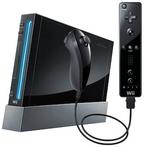 Nintendo Wii Zwart + Controller (Bundel) (Wii Spelcomputers), Games en Spelcomputers, Spelcomputers | Nintendo Wii, Ophalen of Verzenden