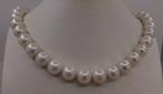 Collier Perles blanches Edison rondes 11x13mm, Nieuw
