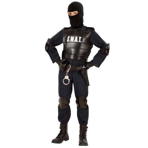 Politie Kostuum Zwart Jongen Swat, Enfants & Bébés, Costumes de carnaval & Déguisements, Envoi