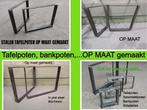tafelpoten - bankpoten - salontafelpoten - OP MAAT gemaakt, Ophalen, Tafelpoot, 50 tot 100 cm, Metaal