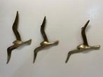 Beeldje - Mid Century Messing Schwalben / Möwen (3) -