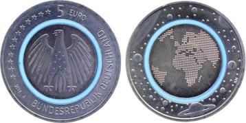 Duitsland 5 Euro Blauer Planet 2016 A J 607 Polymerring beschikbaar voor biedingen