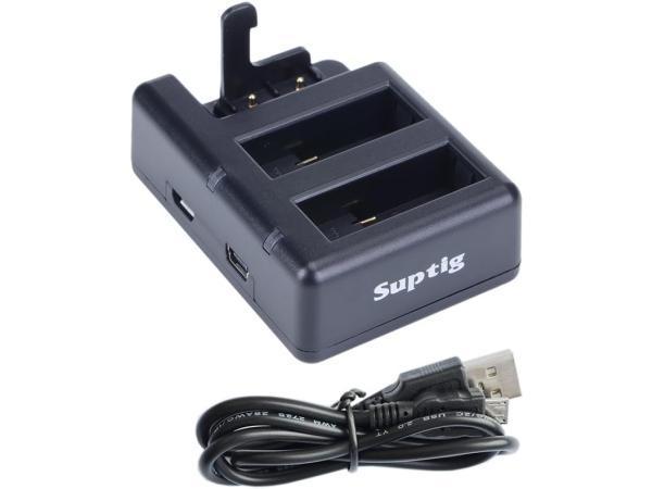 Veiling - Suptig - Batterijlader Drievoudige lader voor GoPr, Audio, Tv en Foto, Actiecamera's, Gebruikt