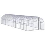vidaXL Kippenren 3x12x2 m gegalvaniseerd staal, Dieren en Toebehoren, Knaagdieren en Konijnen | Hokken en Kooien, Verzenden, Nieuw