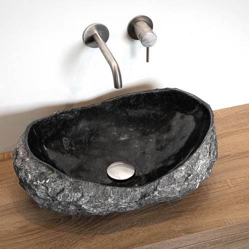 Waskom Loutro Kev B Rechthoek 50x35x20 cm Marmer Black, Doe-het-zelf en Bouw, Sanitair, Overige typen, Nieuw, Ophalen of Verzenden