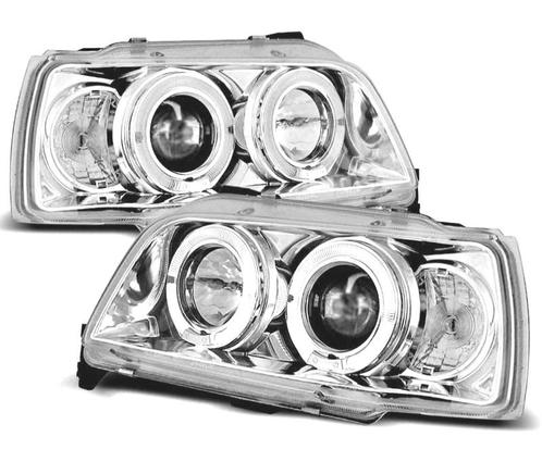 PHARES RENAULT CLIO 90-95 ANGEL EYES FOND CHROMÉ, Auto-onderdelen, Verlichting, Verzenden