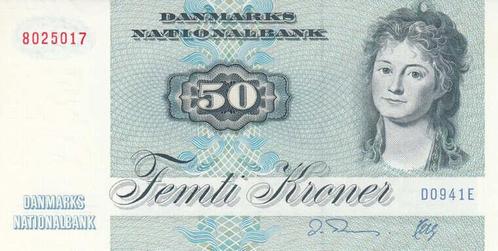 1994 Europe Denmark P 50k 50 Kroner Unc, Postzegels en Munten, Bankbiljetten | Europa | Niet-Eurobiljetten, België, Verzenden