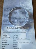 Congo. 10 Francs 2004 Eisvogel mit CoA (Zonder minimumprijs)